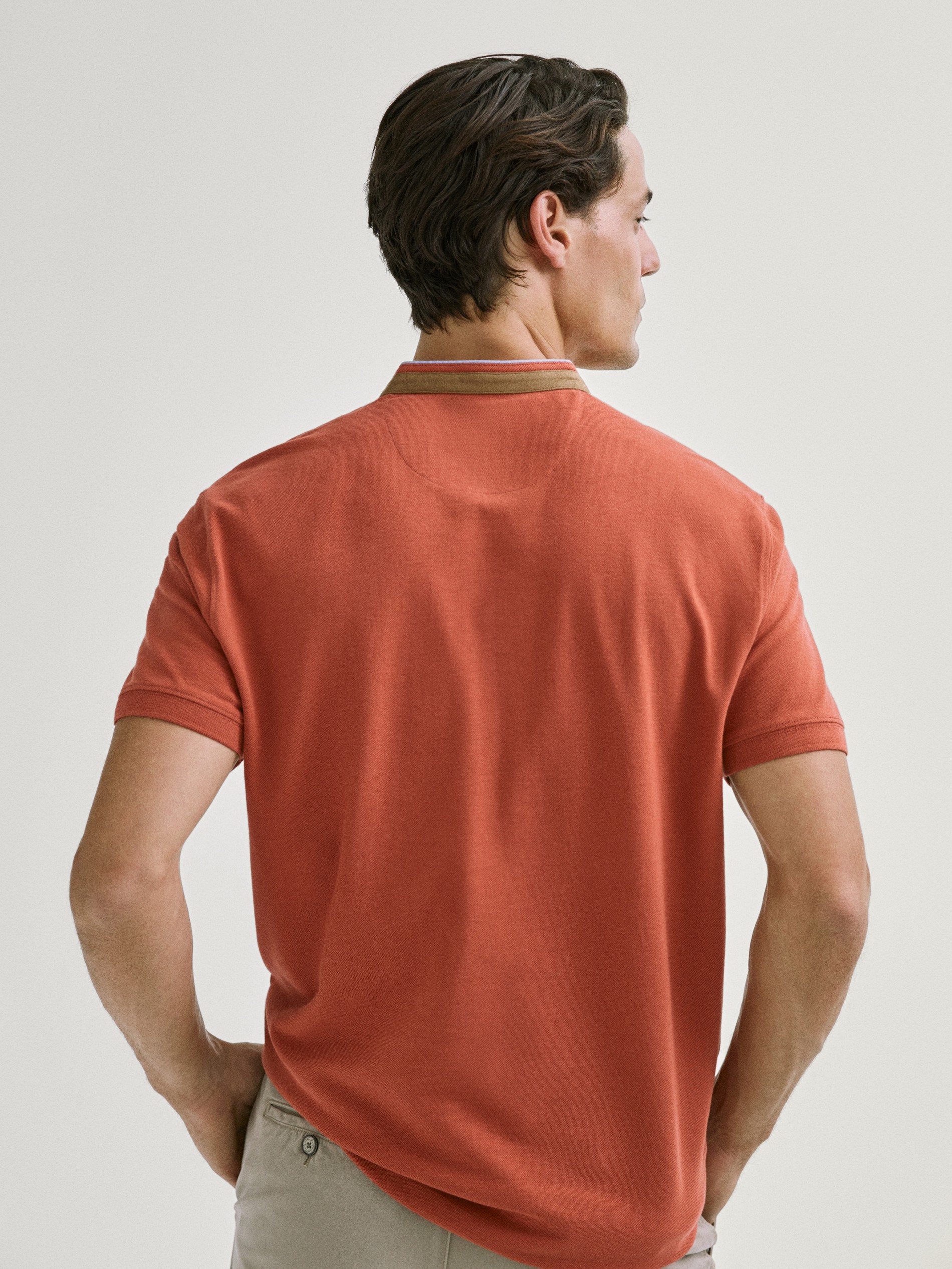 polo cuello mao massimo dutti