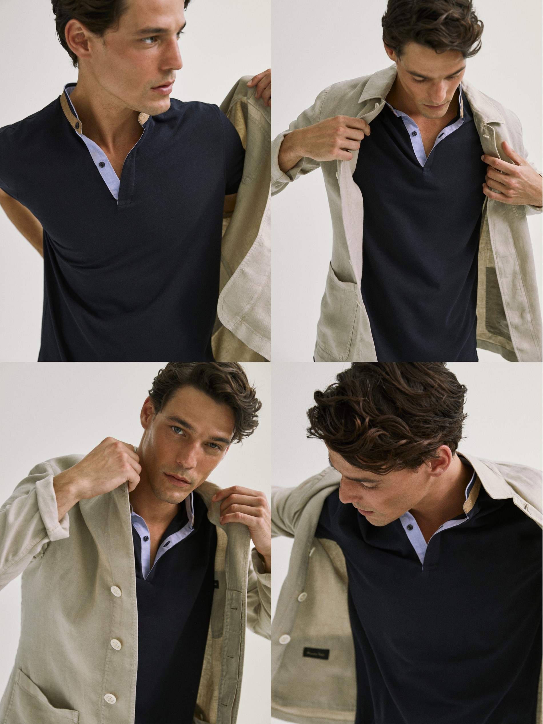 polo cuello mao massimo dutti