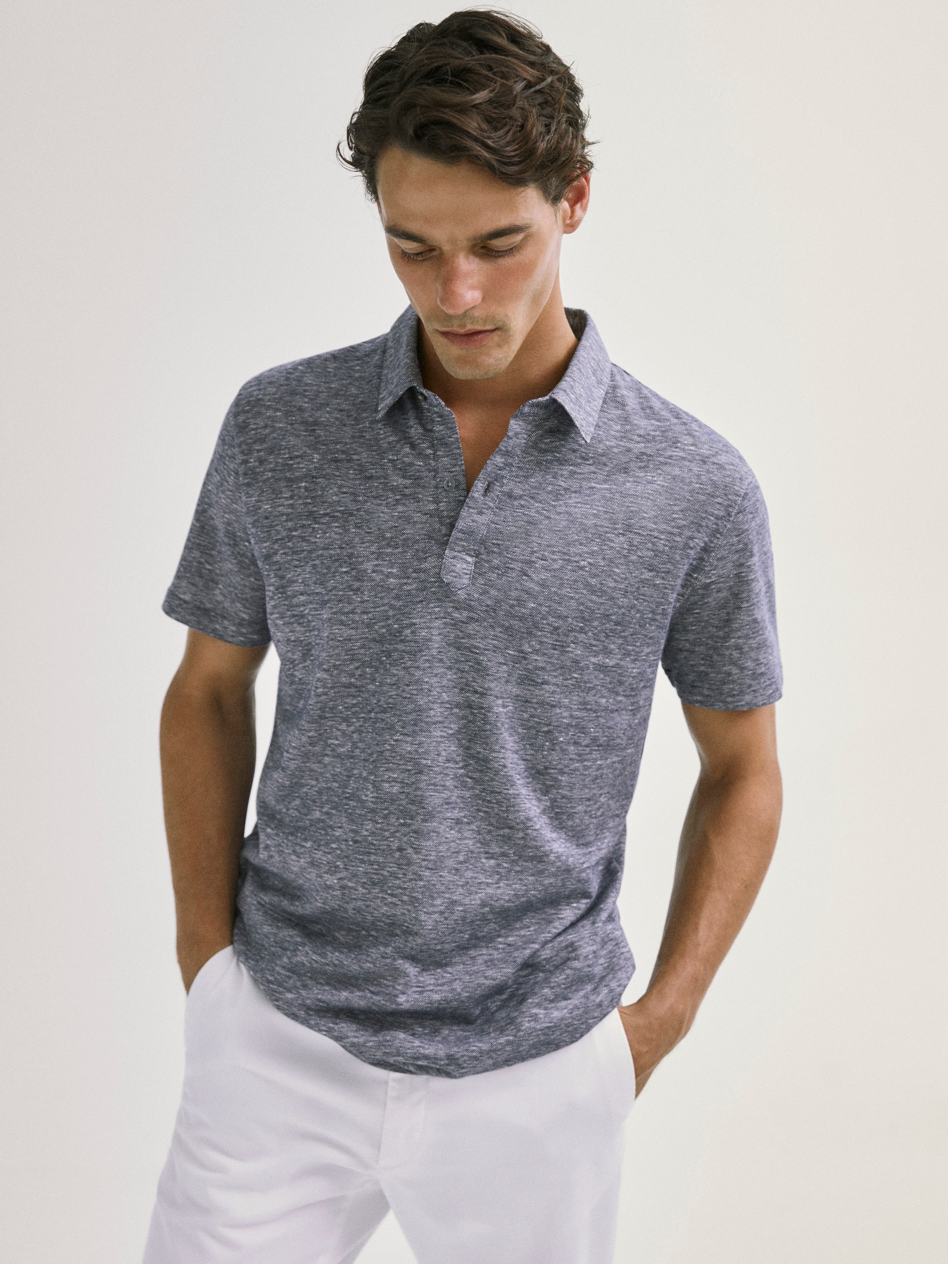 cotton linen polo shirts