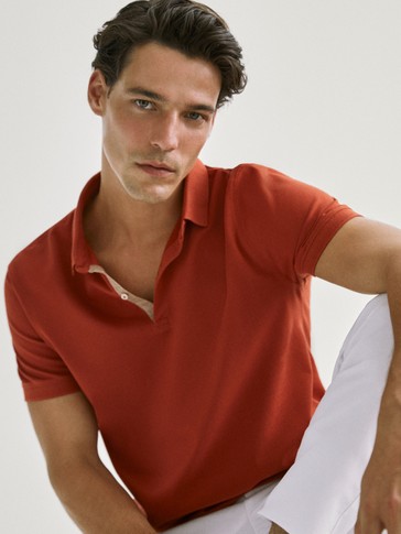 polo manga larga massimo dutti