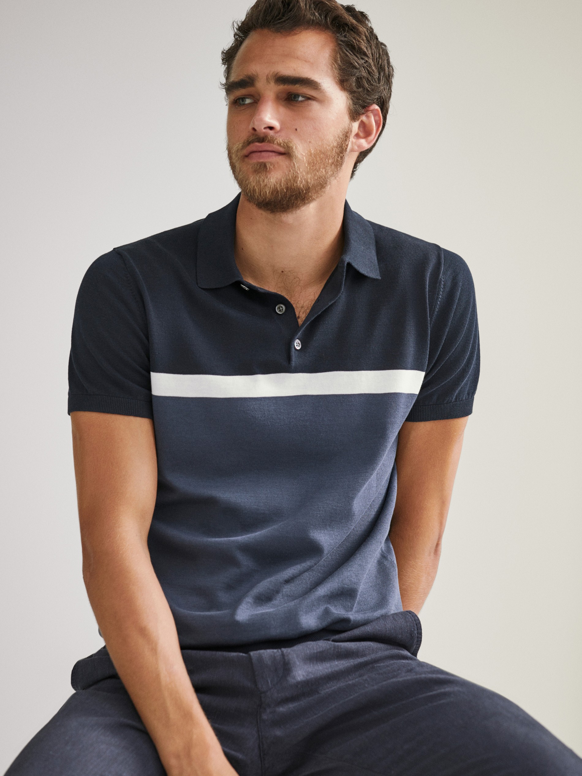 sweater polo short sleeve