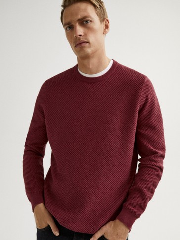 massimo dutti jacquard sweater