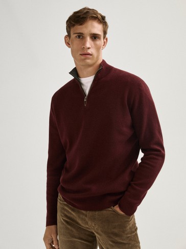 massimo dutti jacquard sweater