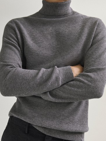 massimo dutti jacquard sweater