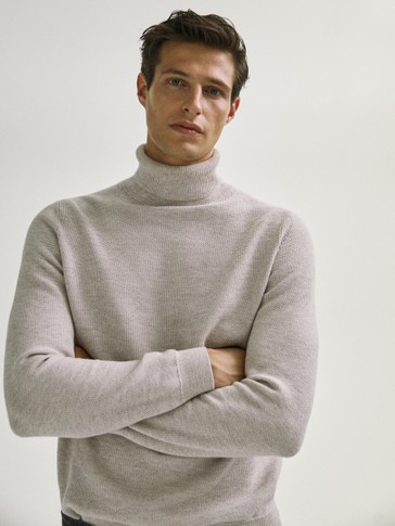 massimo dutti jacquard sweater