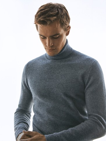 massimo dutti jacquard sweater