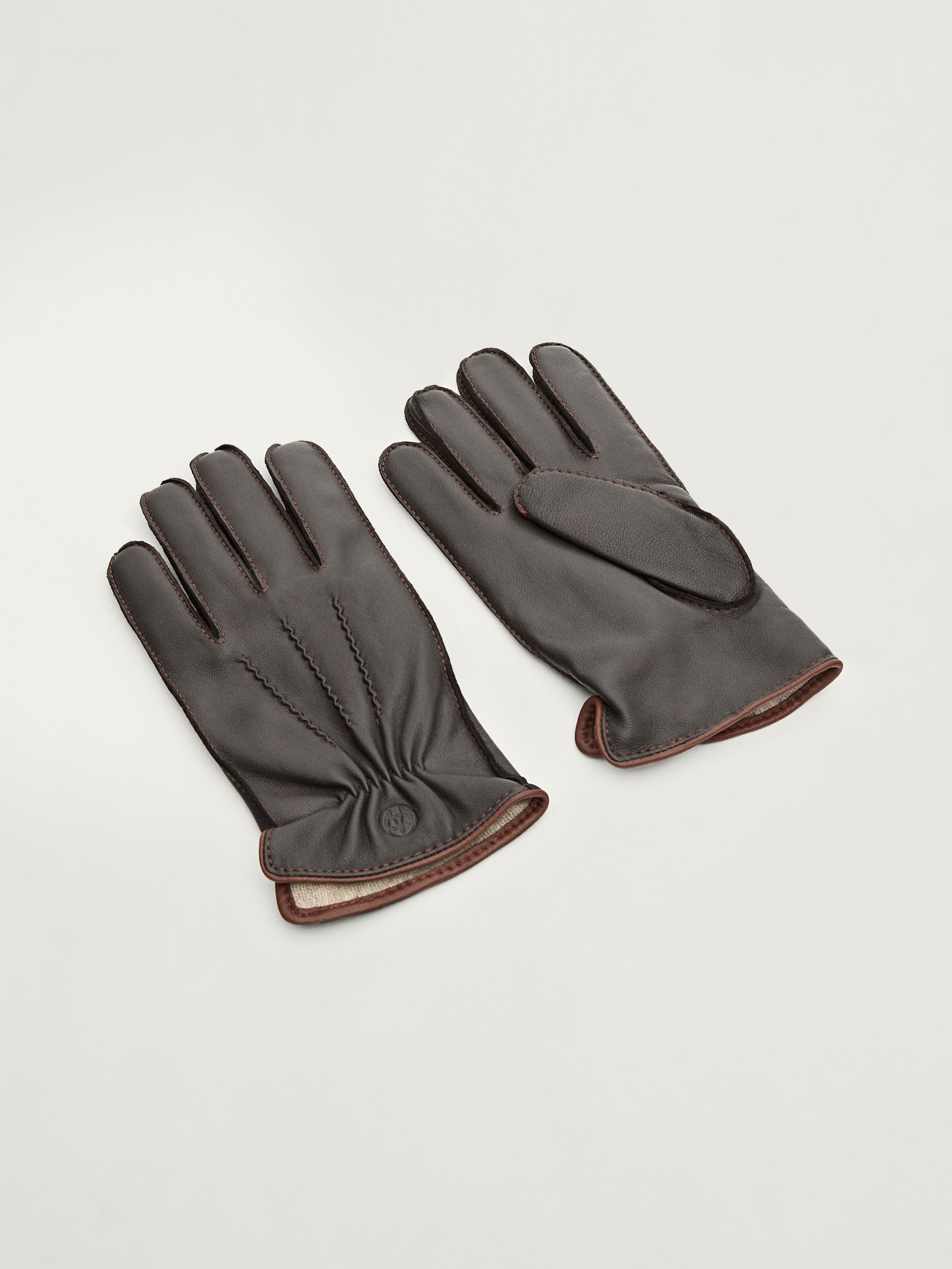 leather wool gloves