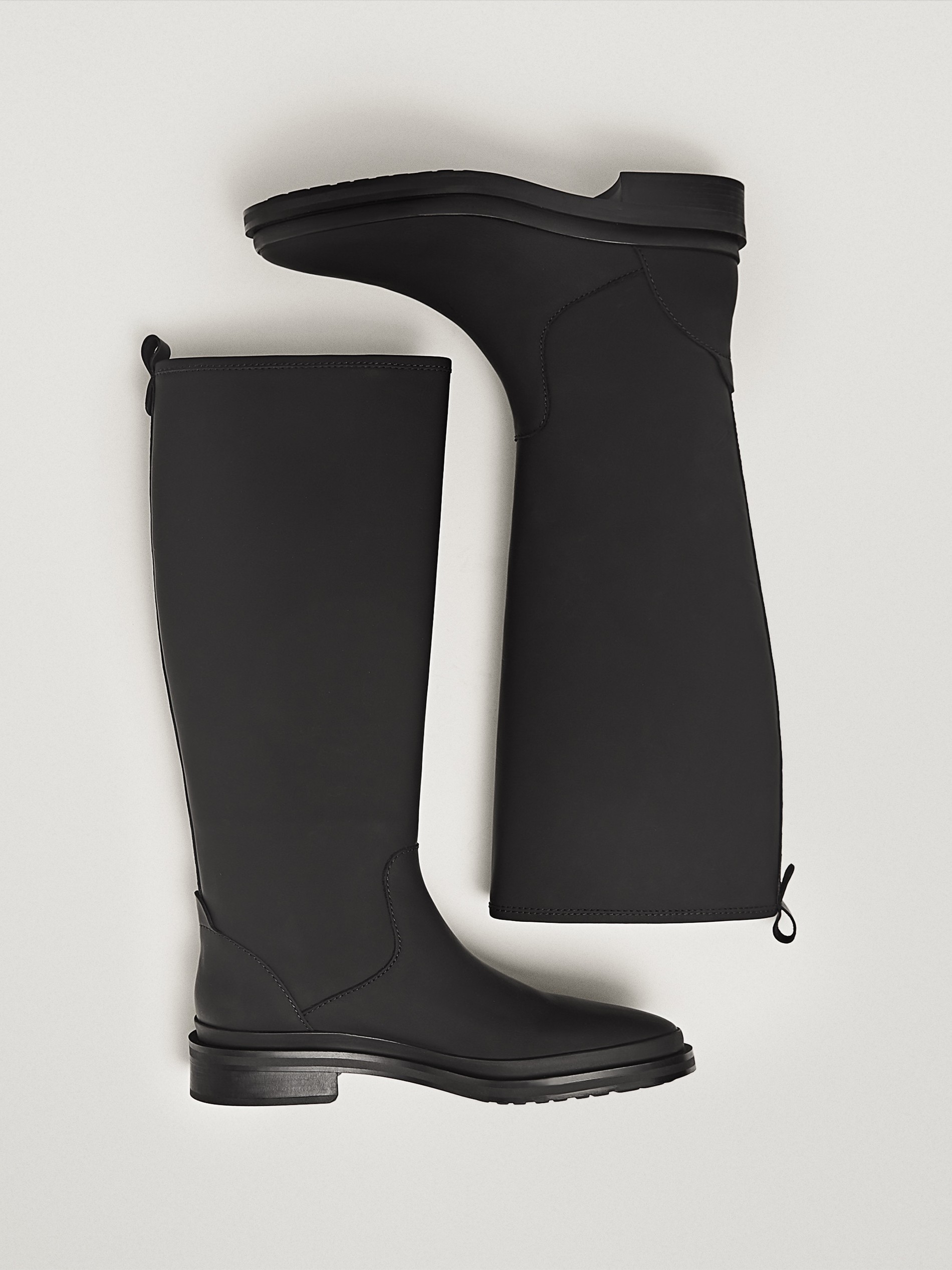 massimo dutti leather wellies