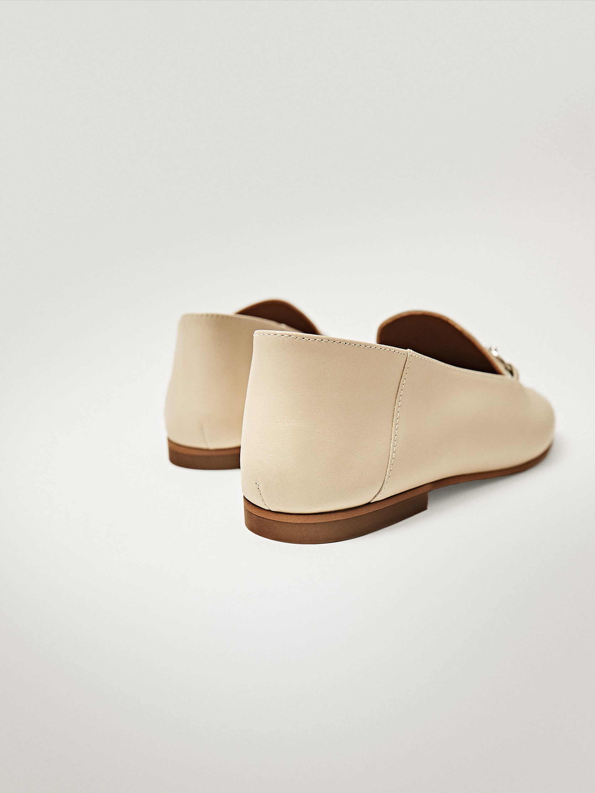 cream mule loafers