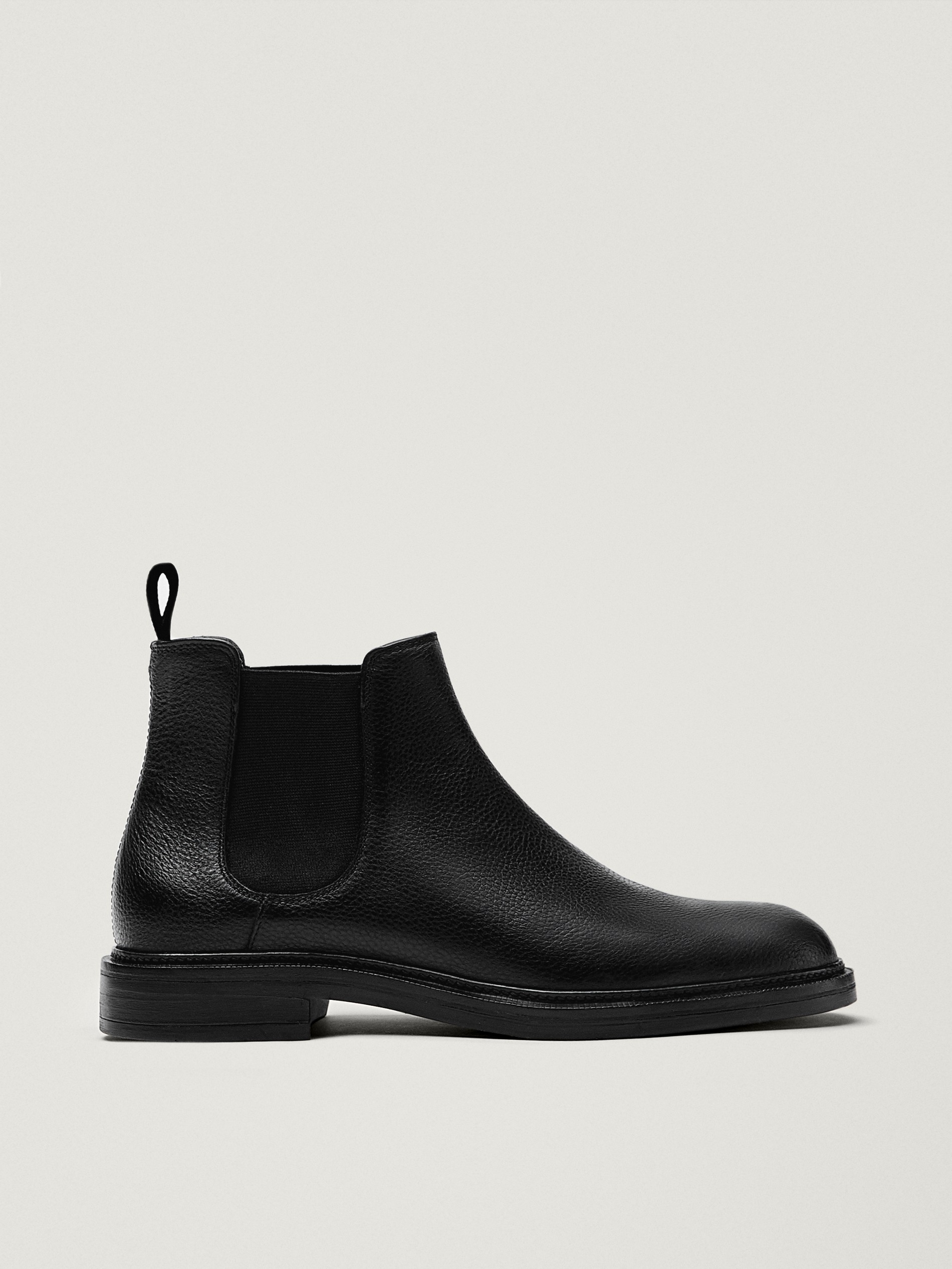 Leather sock ankle boots - null 