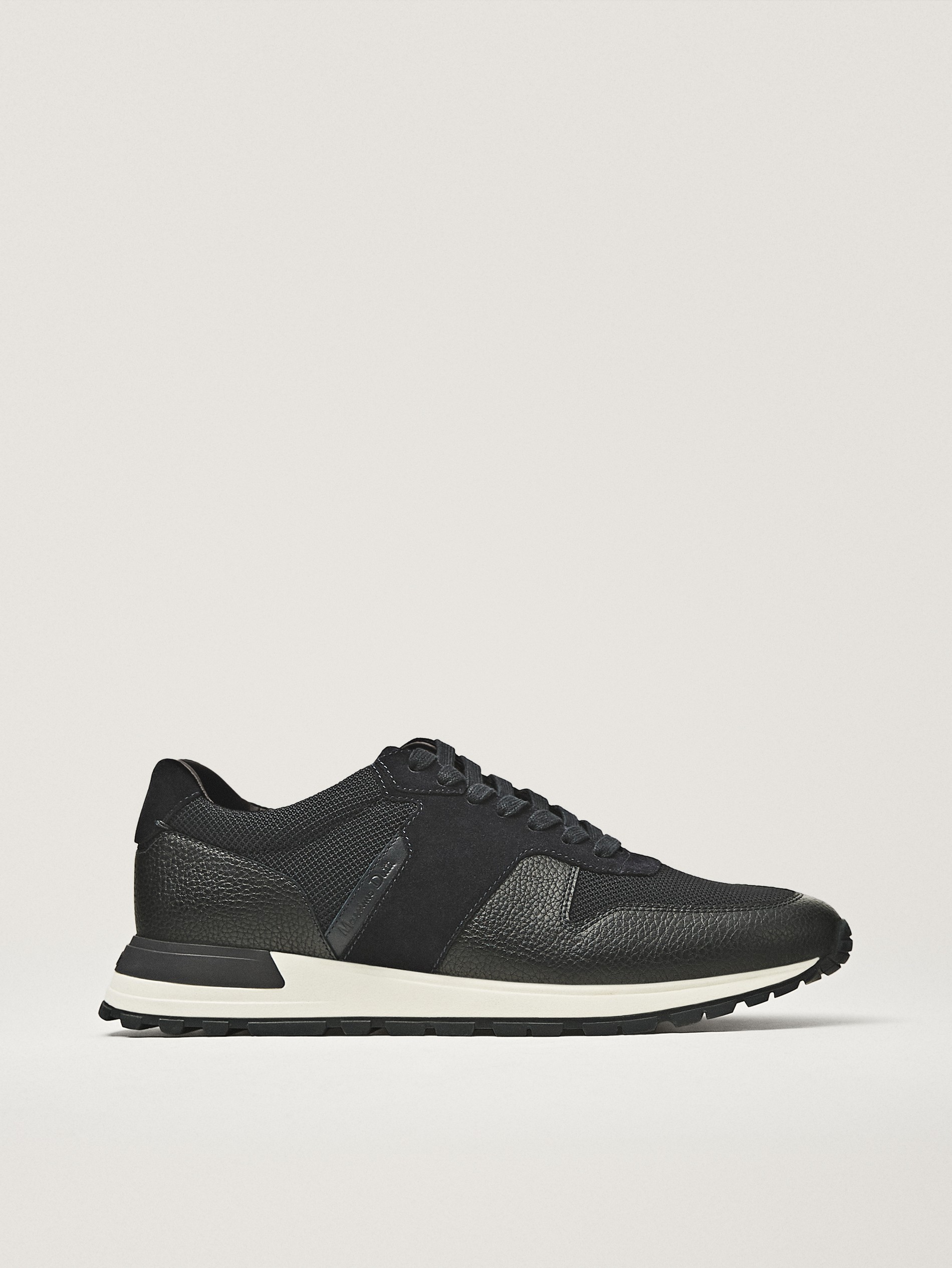 mens black going out trainers