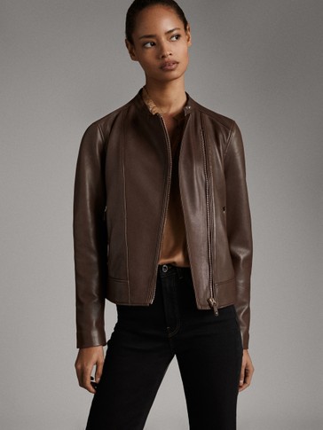 massimo dutti nappa jacket