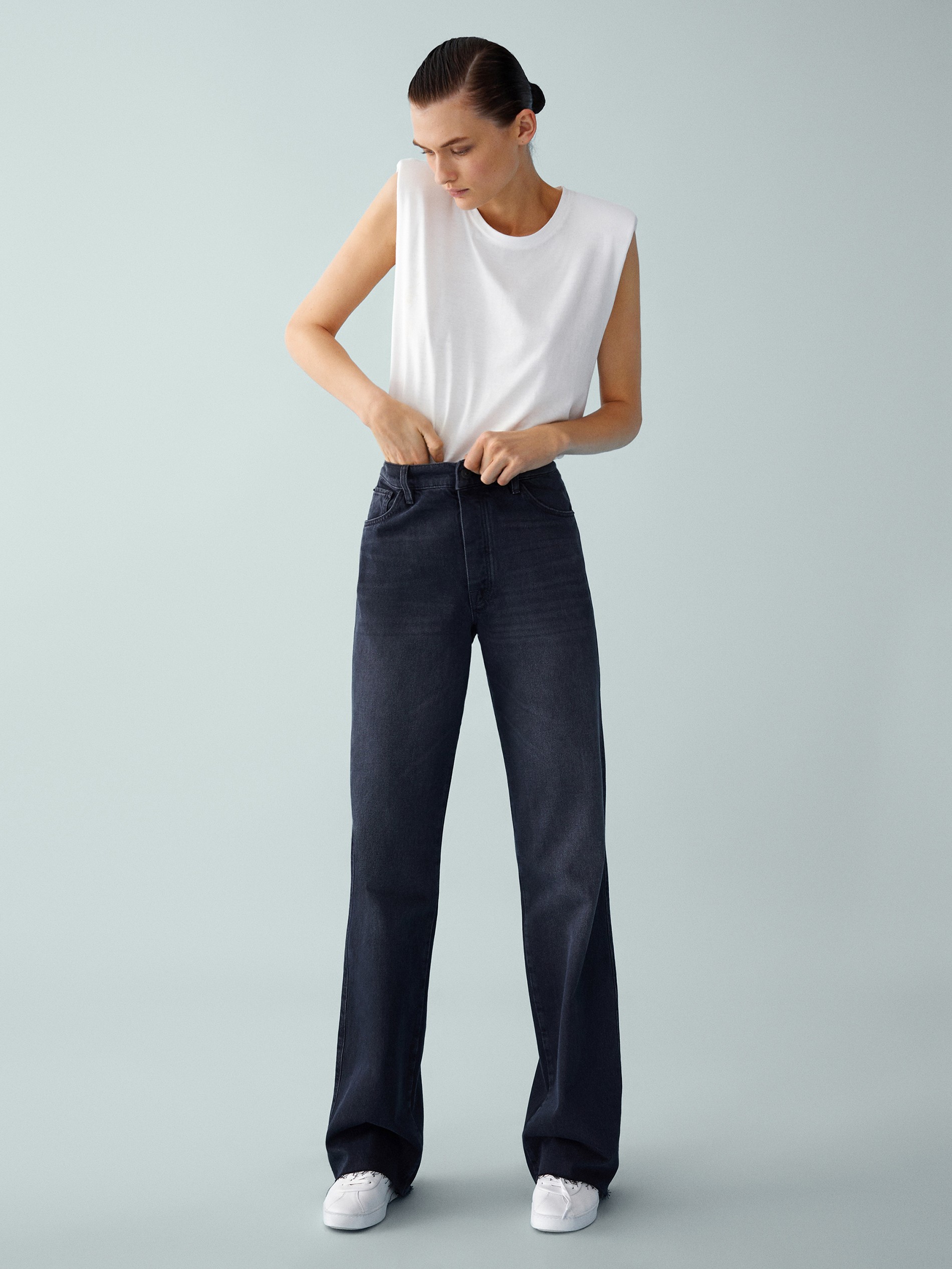 black boot cut pants