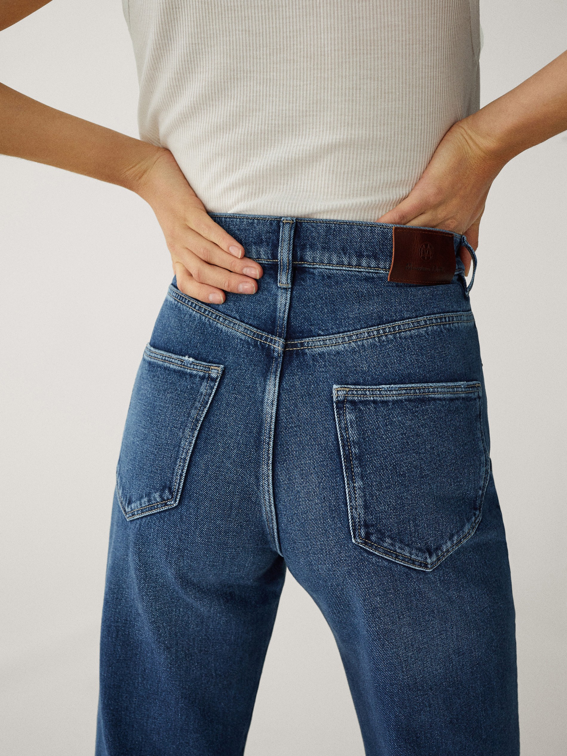 massimo dutti wide leg jeans