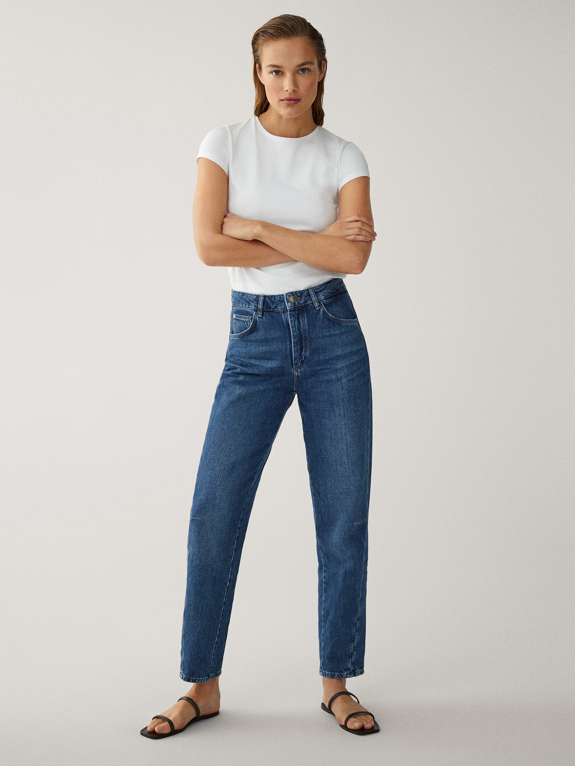 massimo dutti straight leg jeans