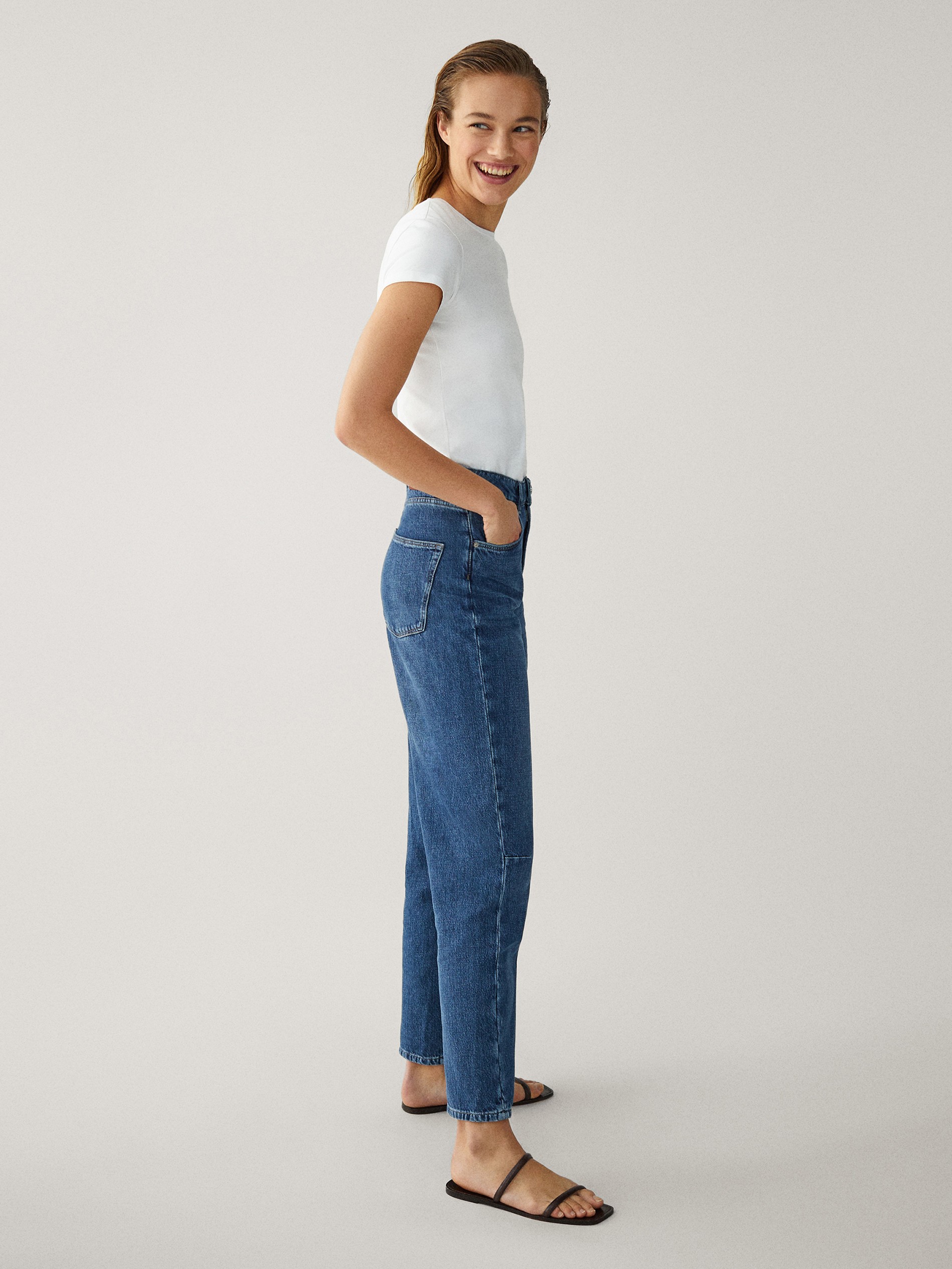 massimo dutti straight leg jeans