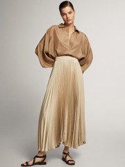 PLEATED SKIRT WITH WAISTBAND