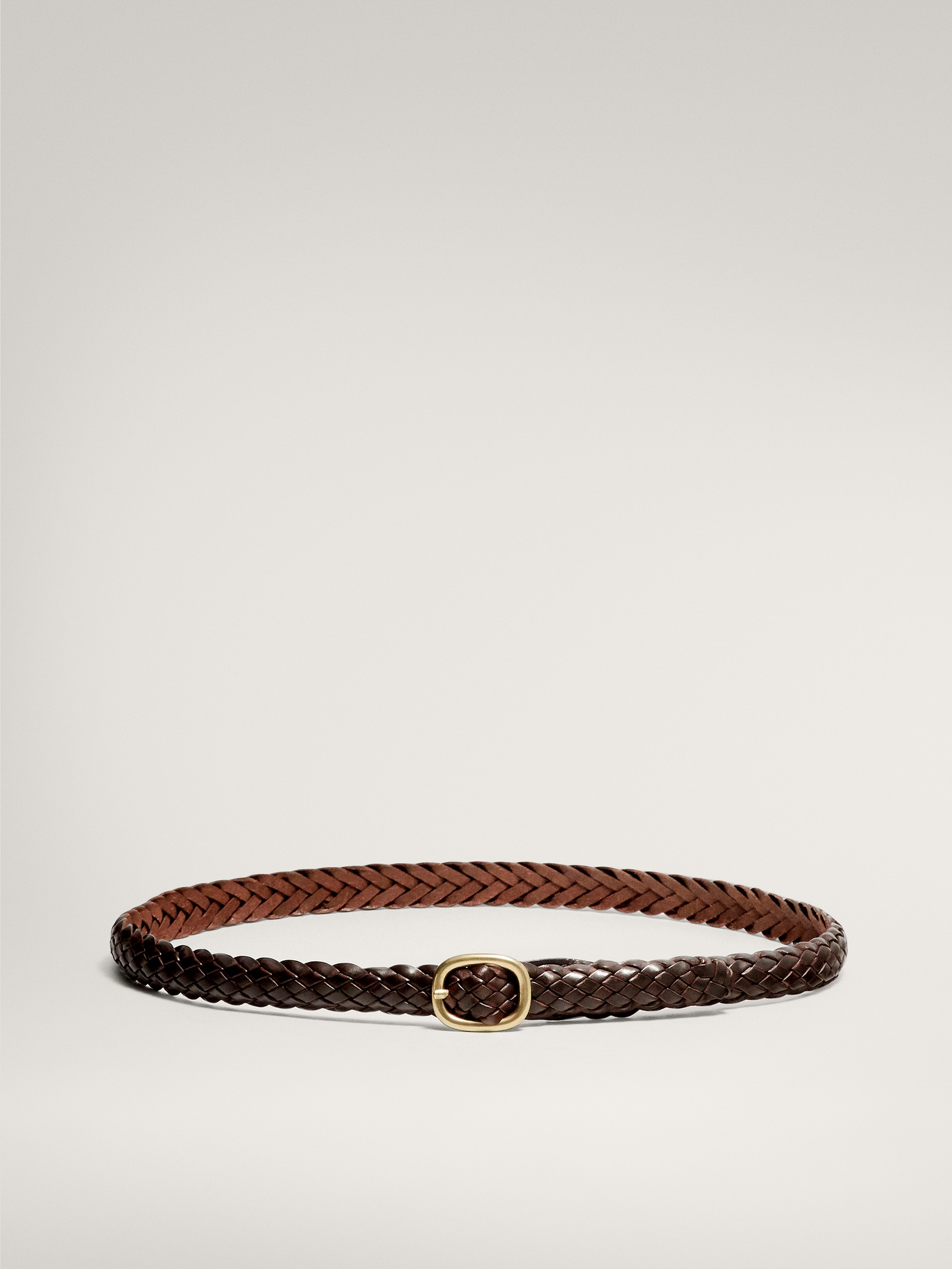 braided leather belt