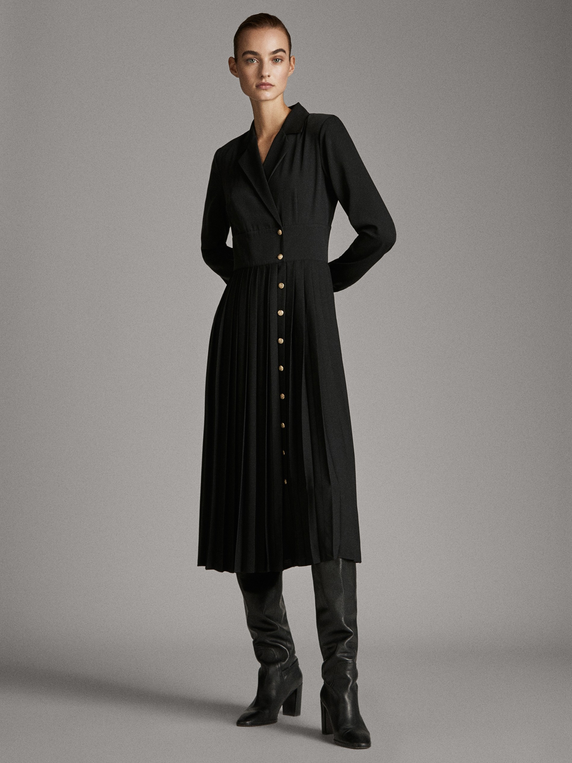 massimo dutti shirt dress