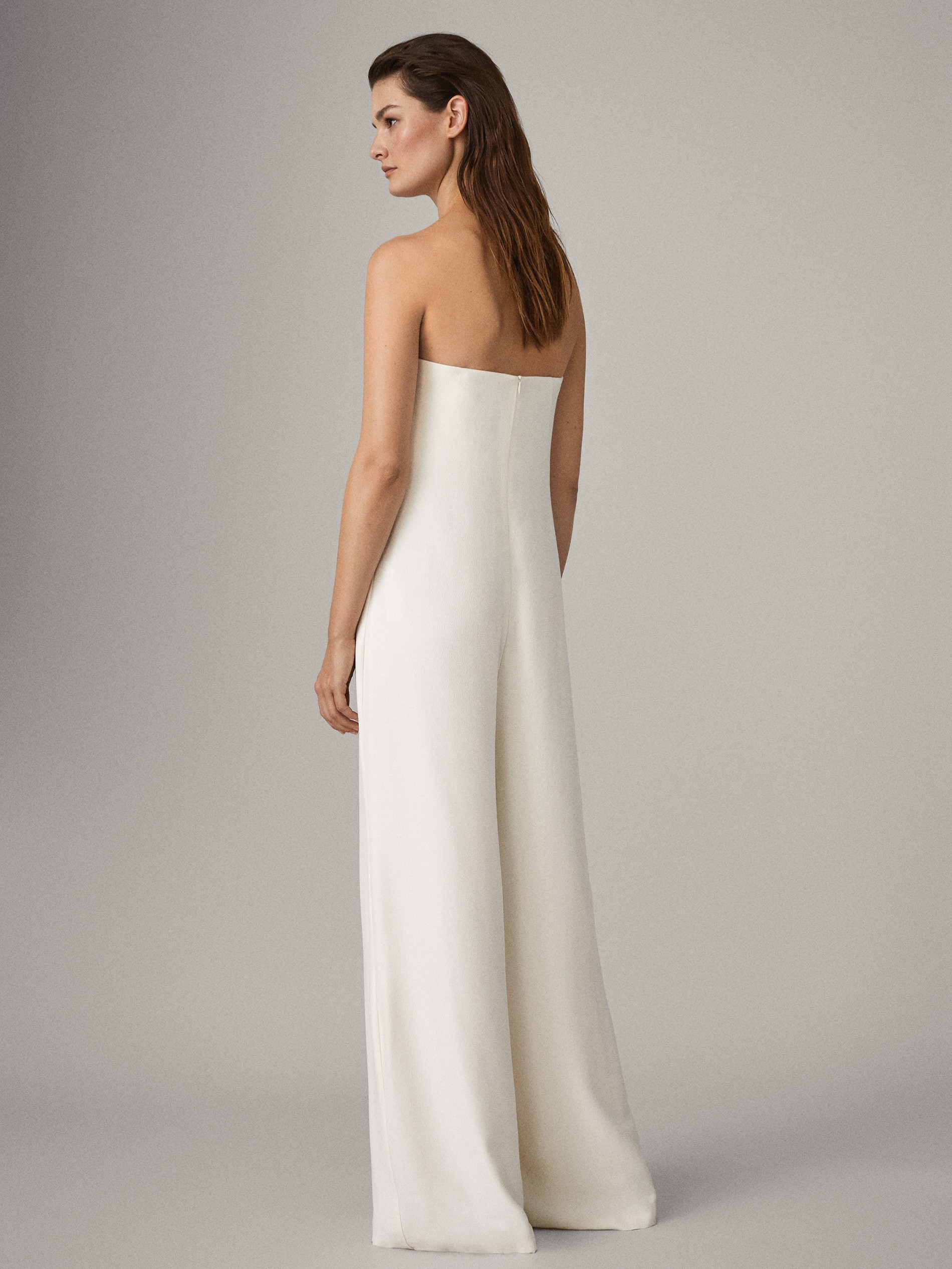 massimo dutti leather jumpsuit