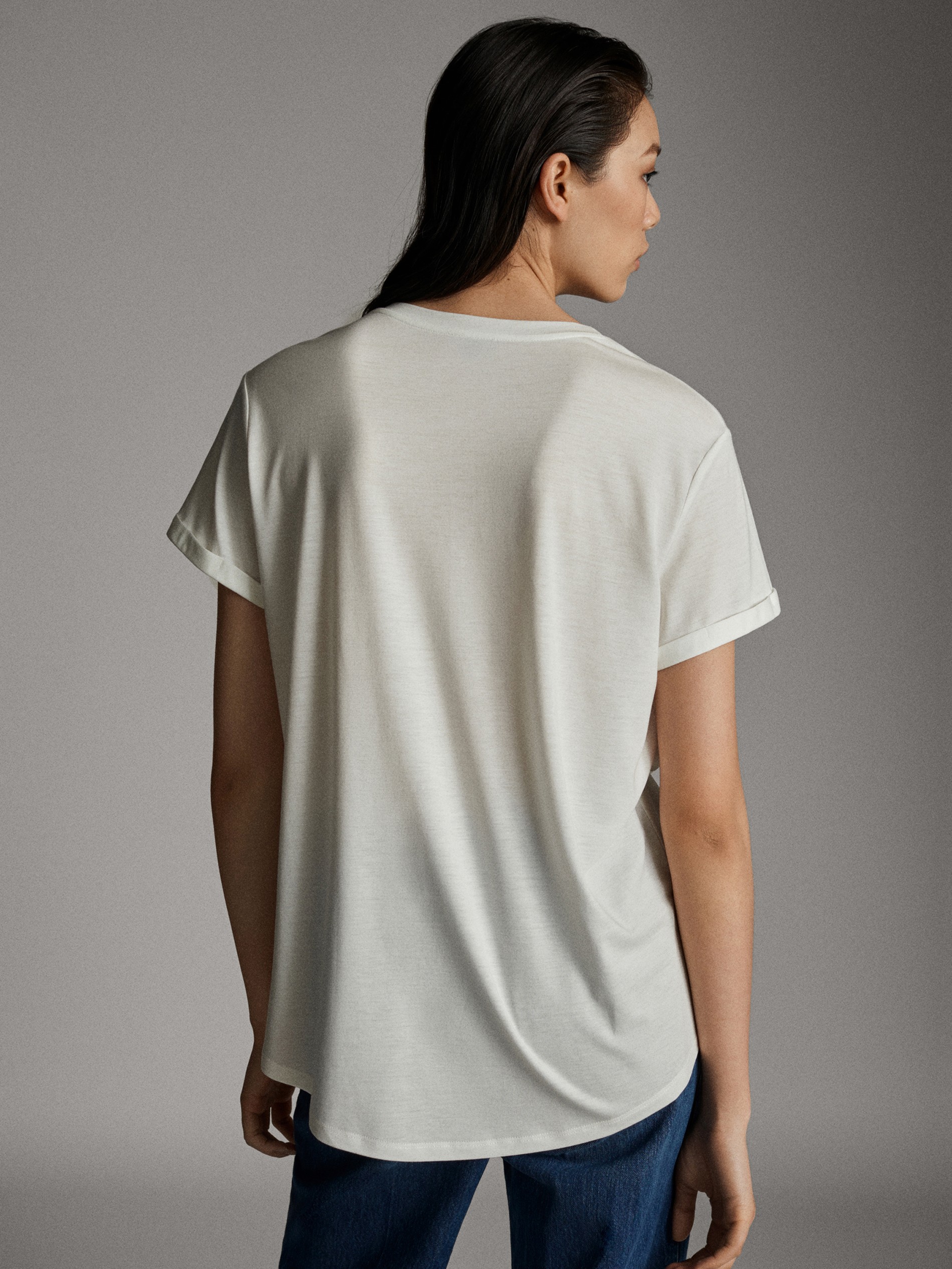 massimo dutti lyocell shirt