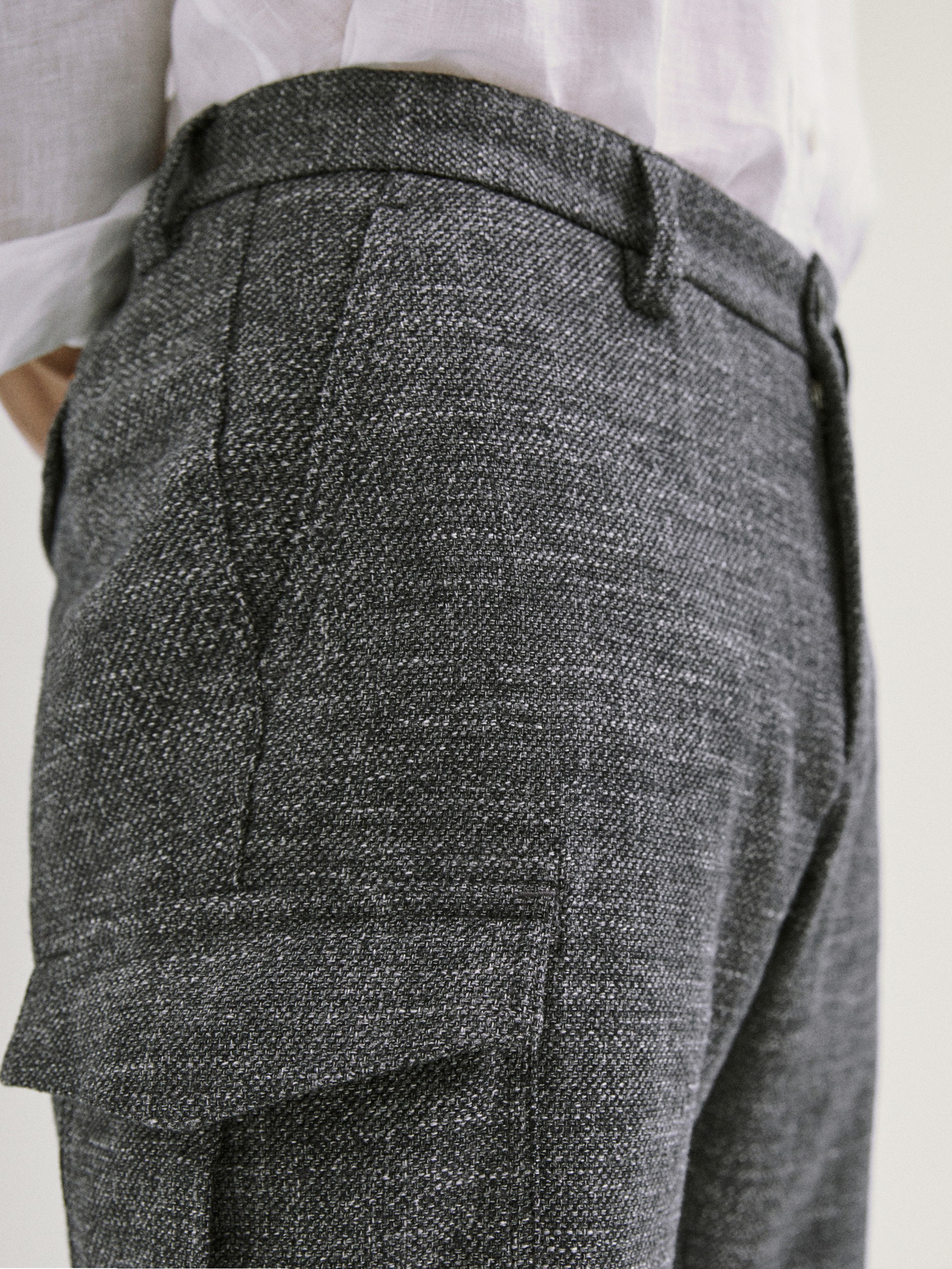 cotton cargo trousers