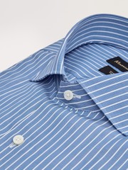 TAILORED FIT EASY IRON ÇİZGİLİ GÖMLEK