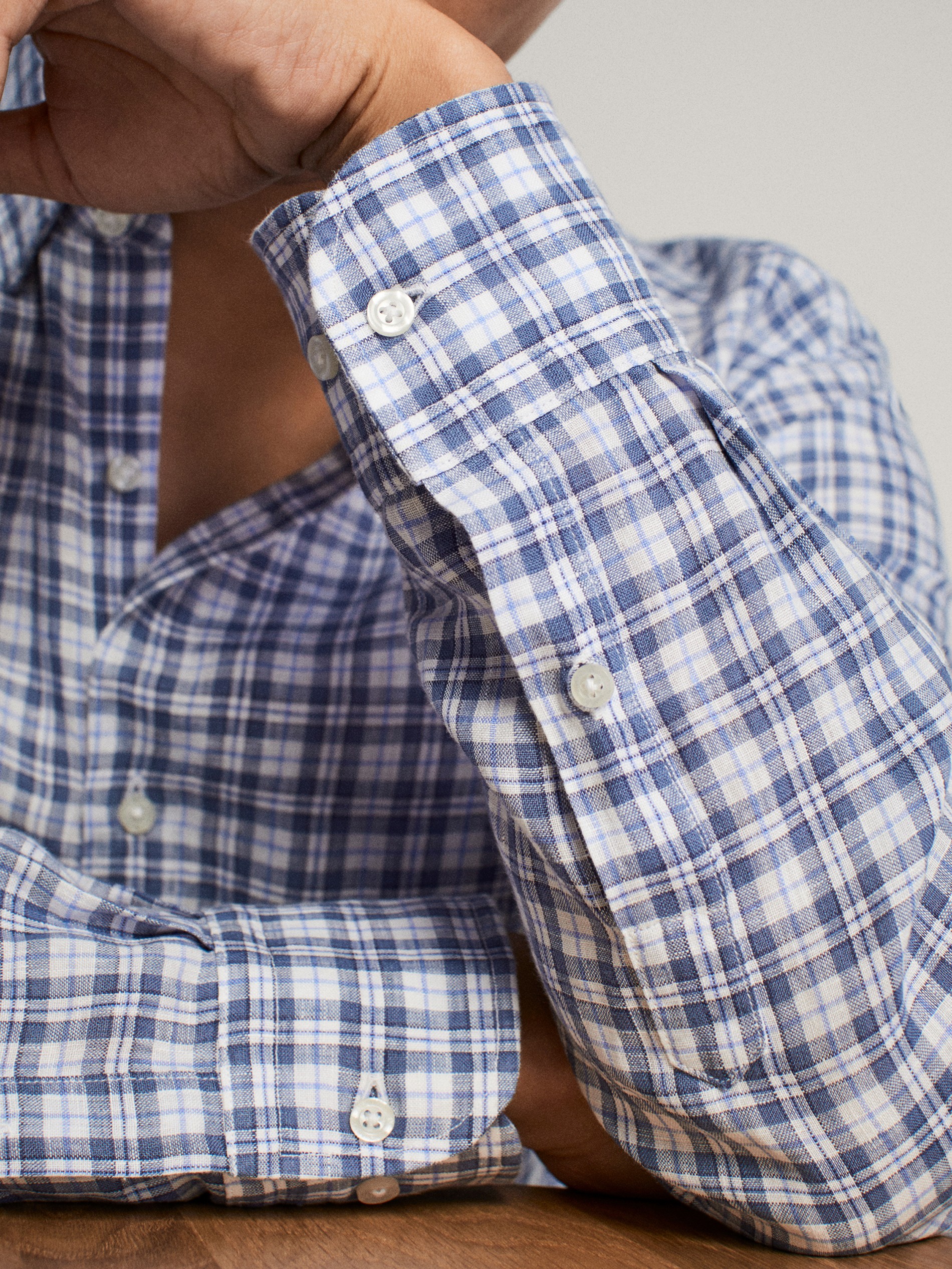 massimo dutti checked shirt