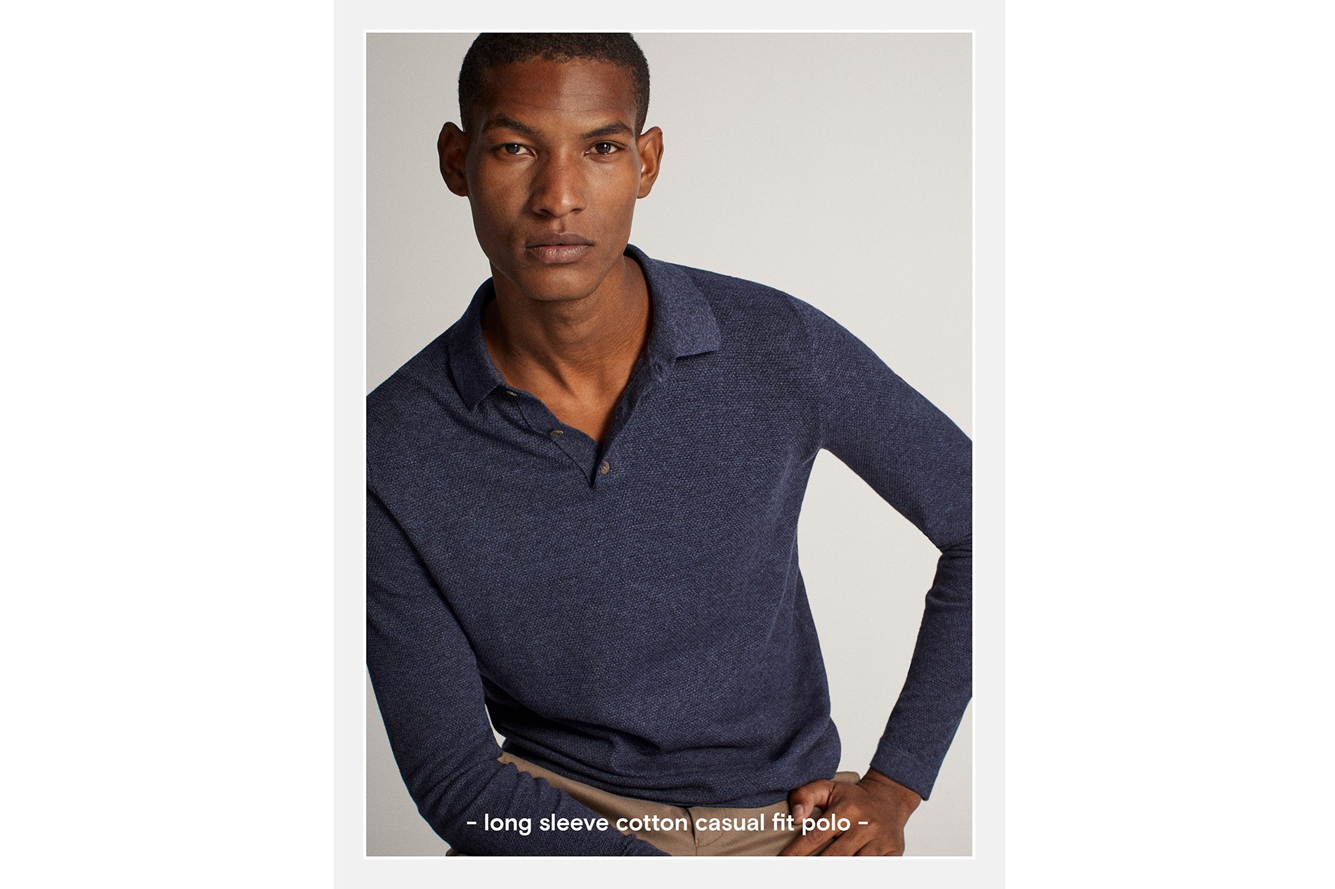 long sleeve polo sweater