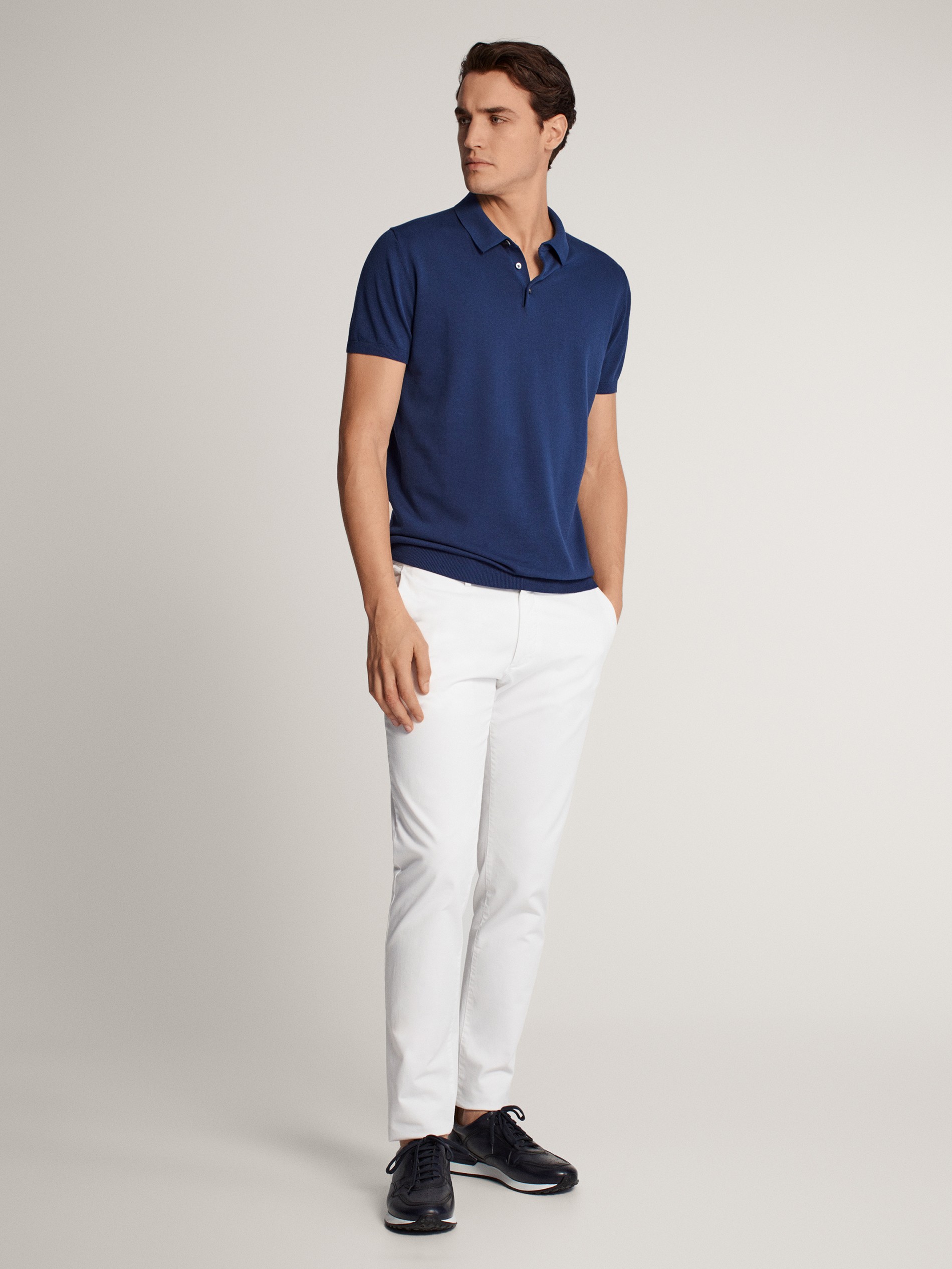 polo sweater and sweatpants