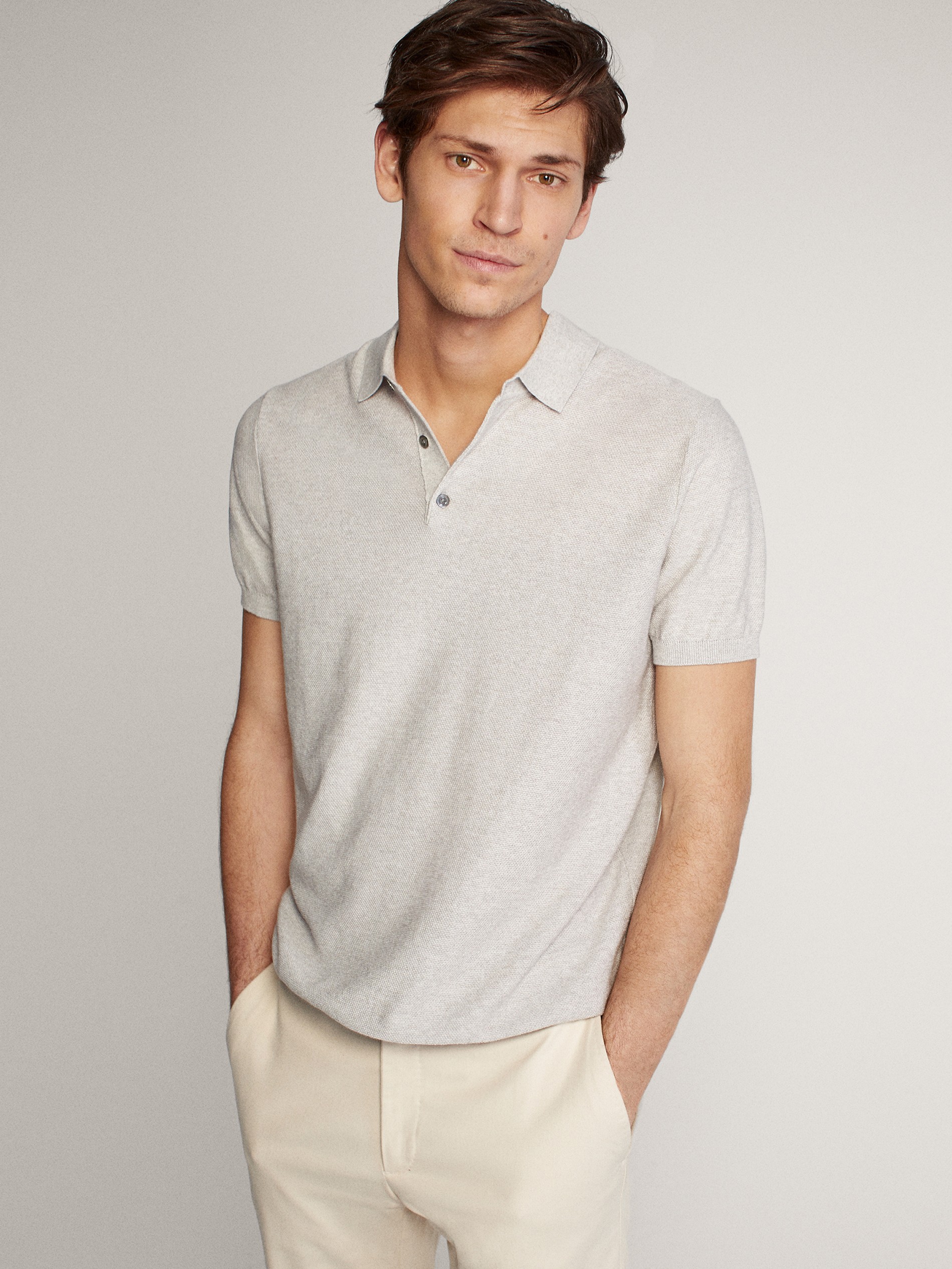 mens sweater polo shirt