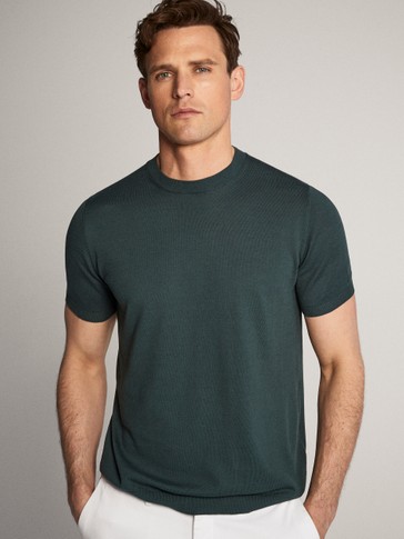 City Fit T Shirt Sweater Erkek Massimo Dutti