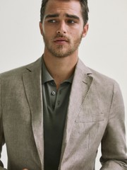 SLIM FIT 100% LINEN BLAZER