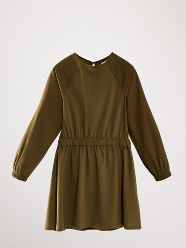 DRESS WITH MATCHING ELASTIC WAIST