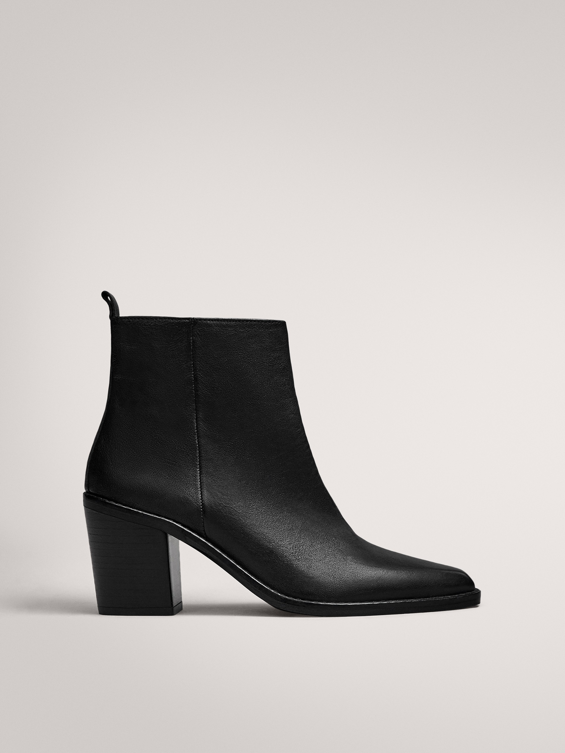 BLOCK HEEL ANKLE BOOTS - null - Massimo 