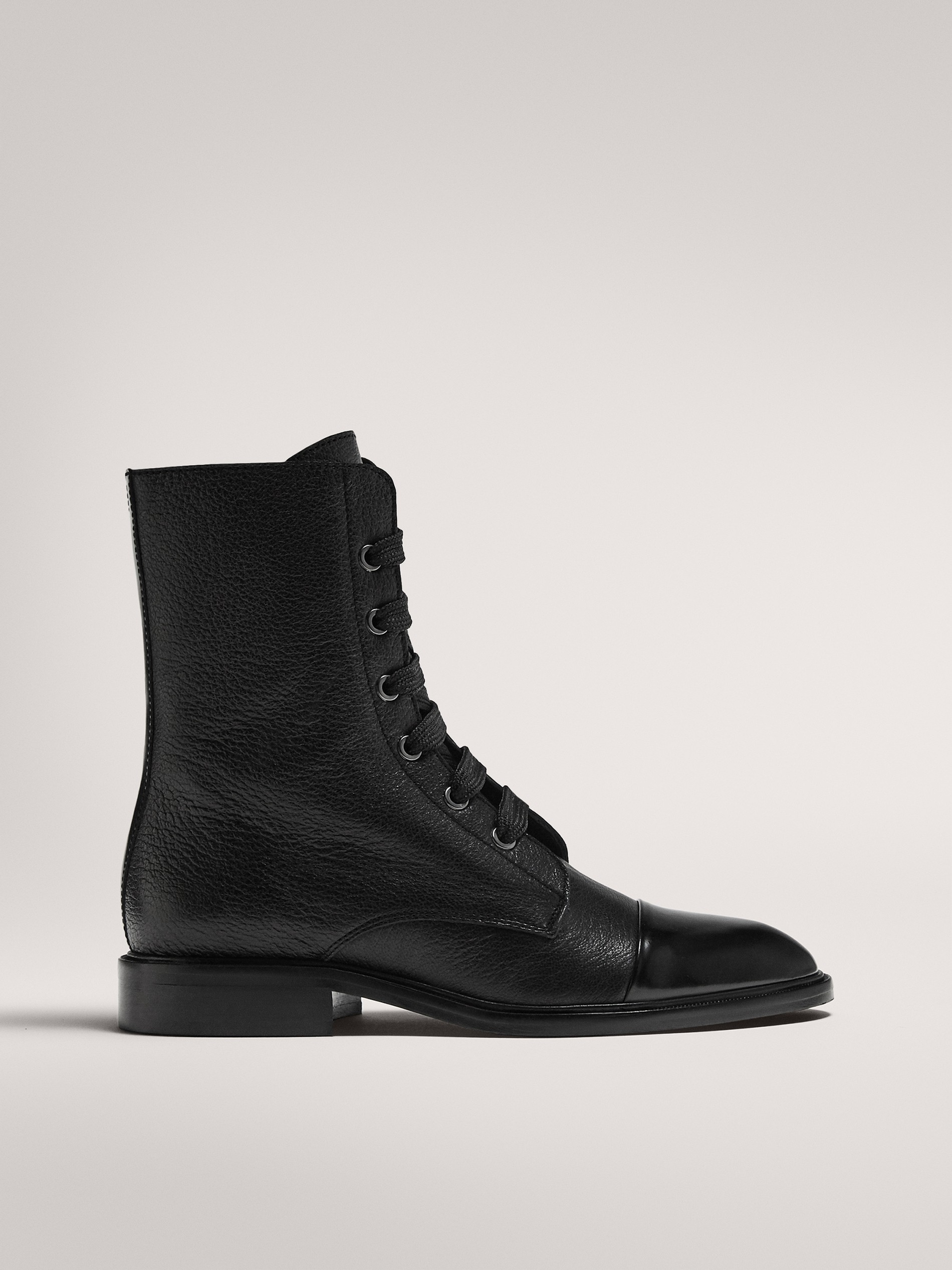 massimo dutti lace up boots
