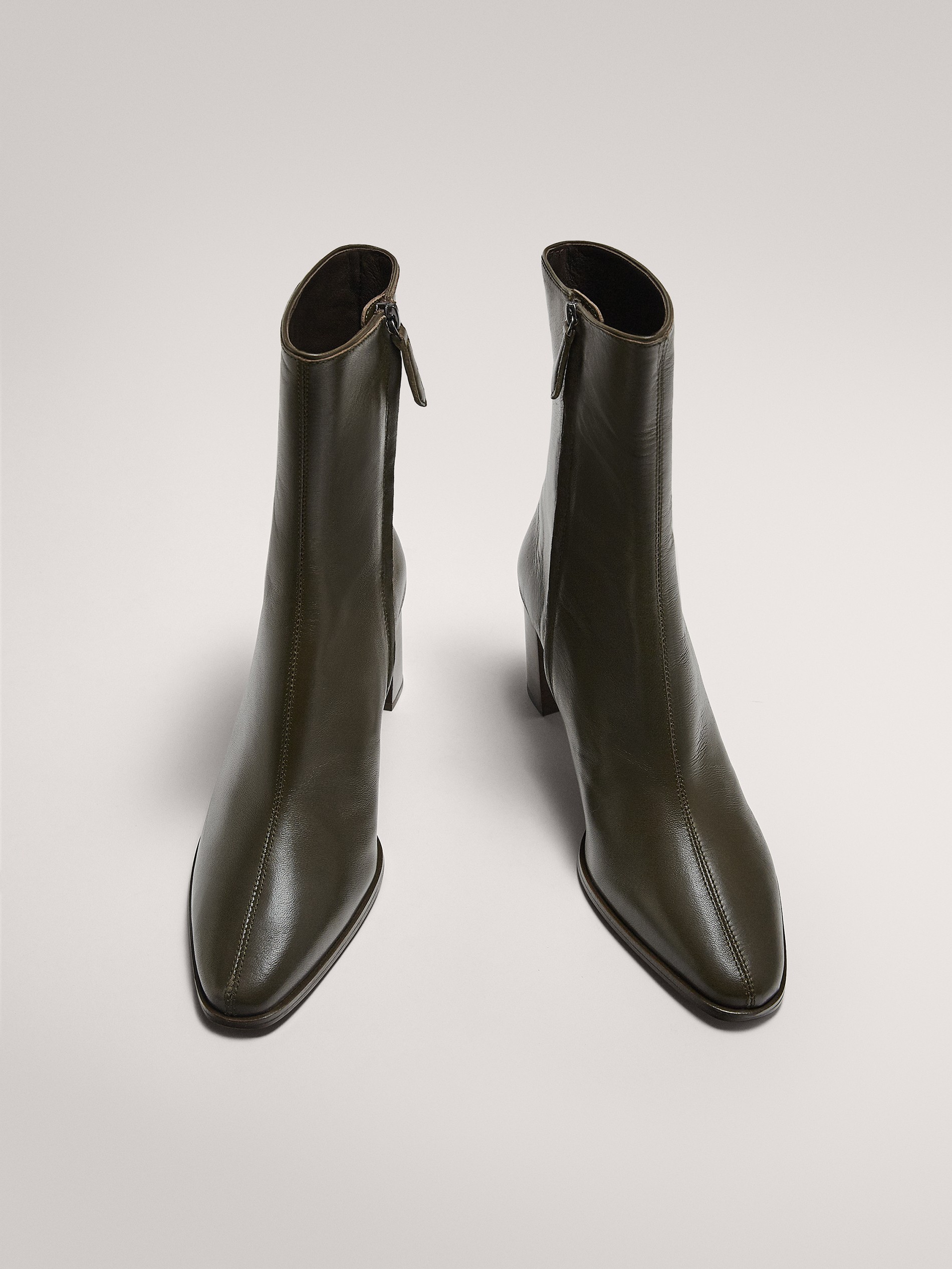 khaki chelsea boots