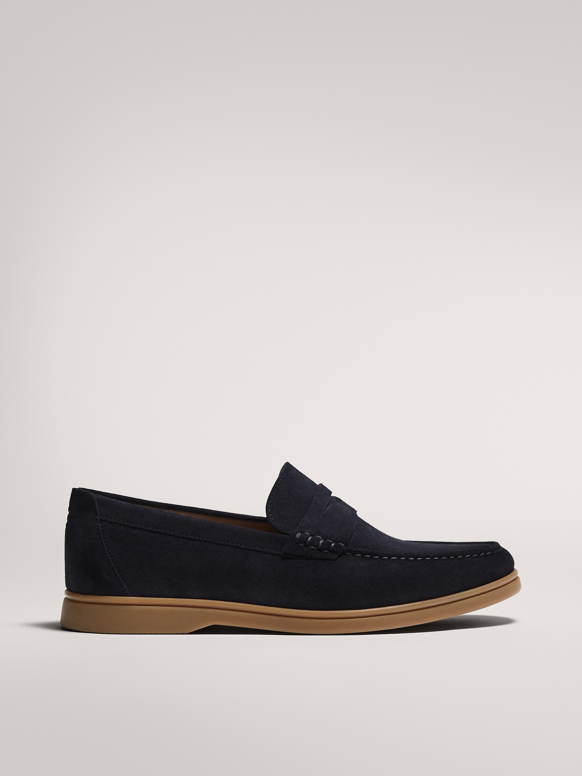 blue suede deck shoes