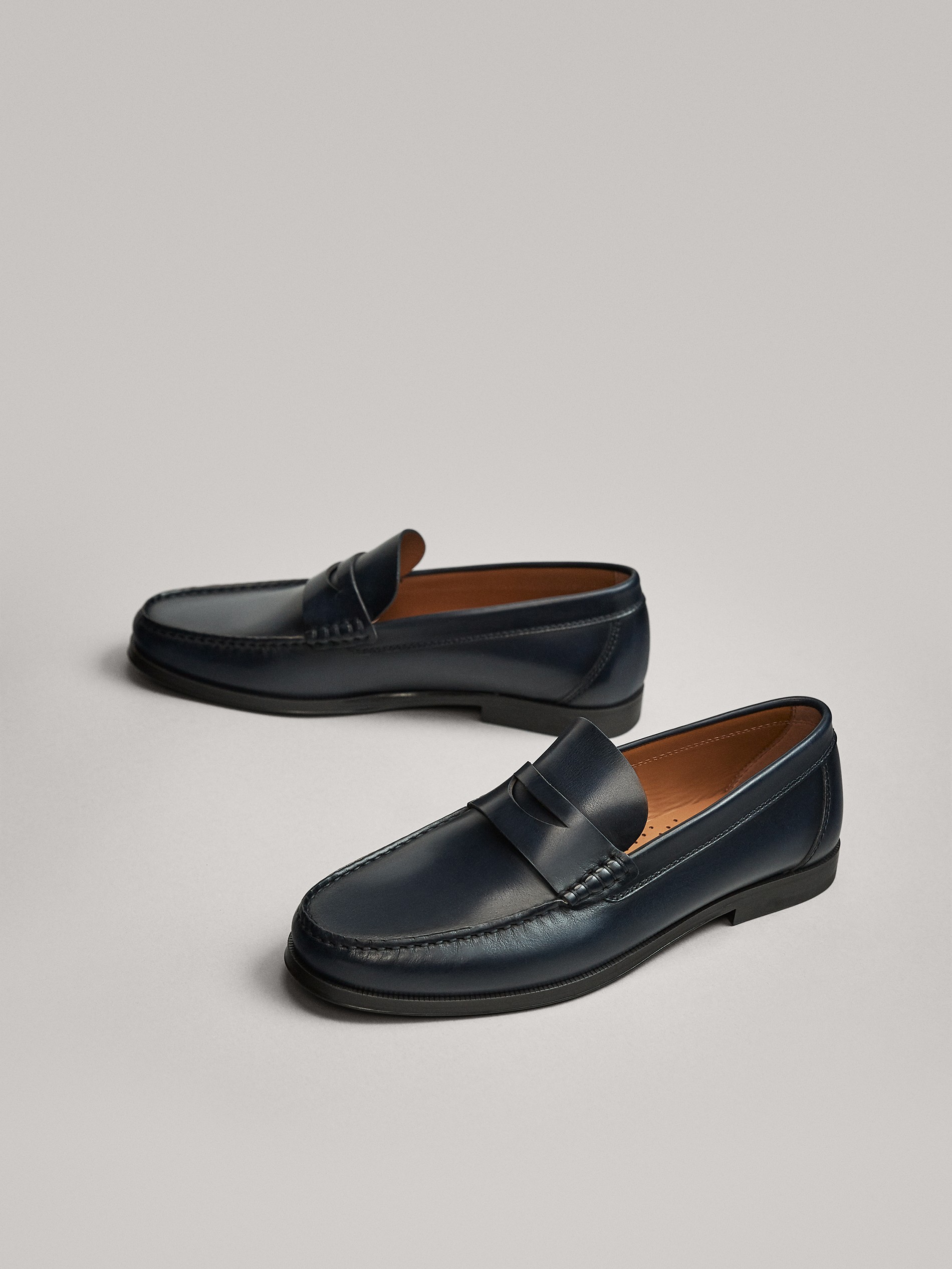 massimo dutti penny loafers