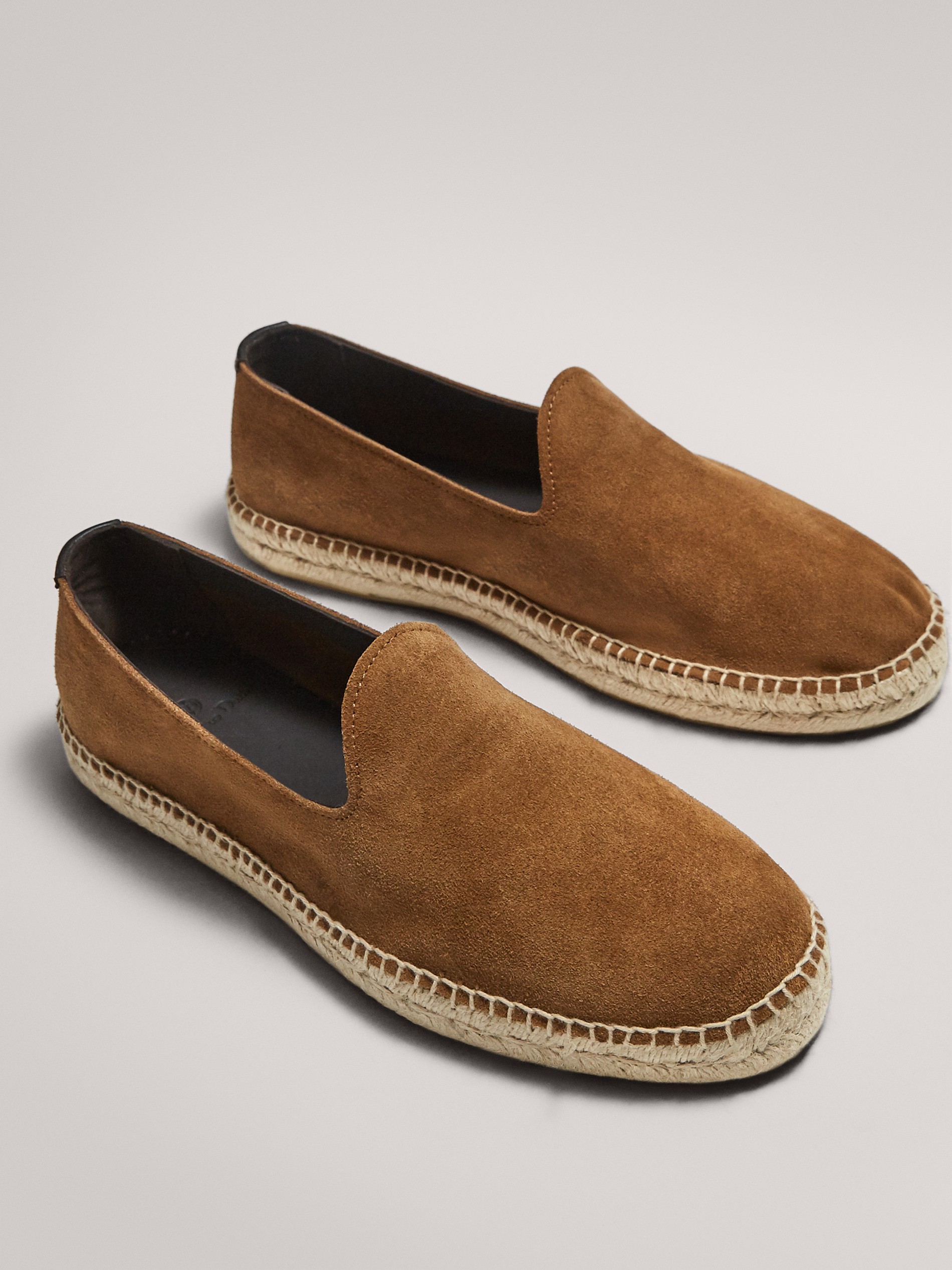 CAMEL SPLIT SUEDE ESPADRILLES - null 