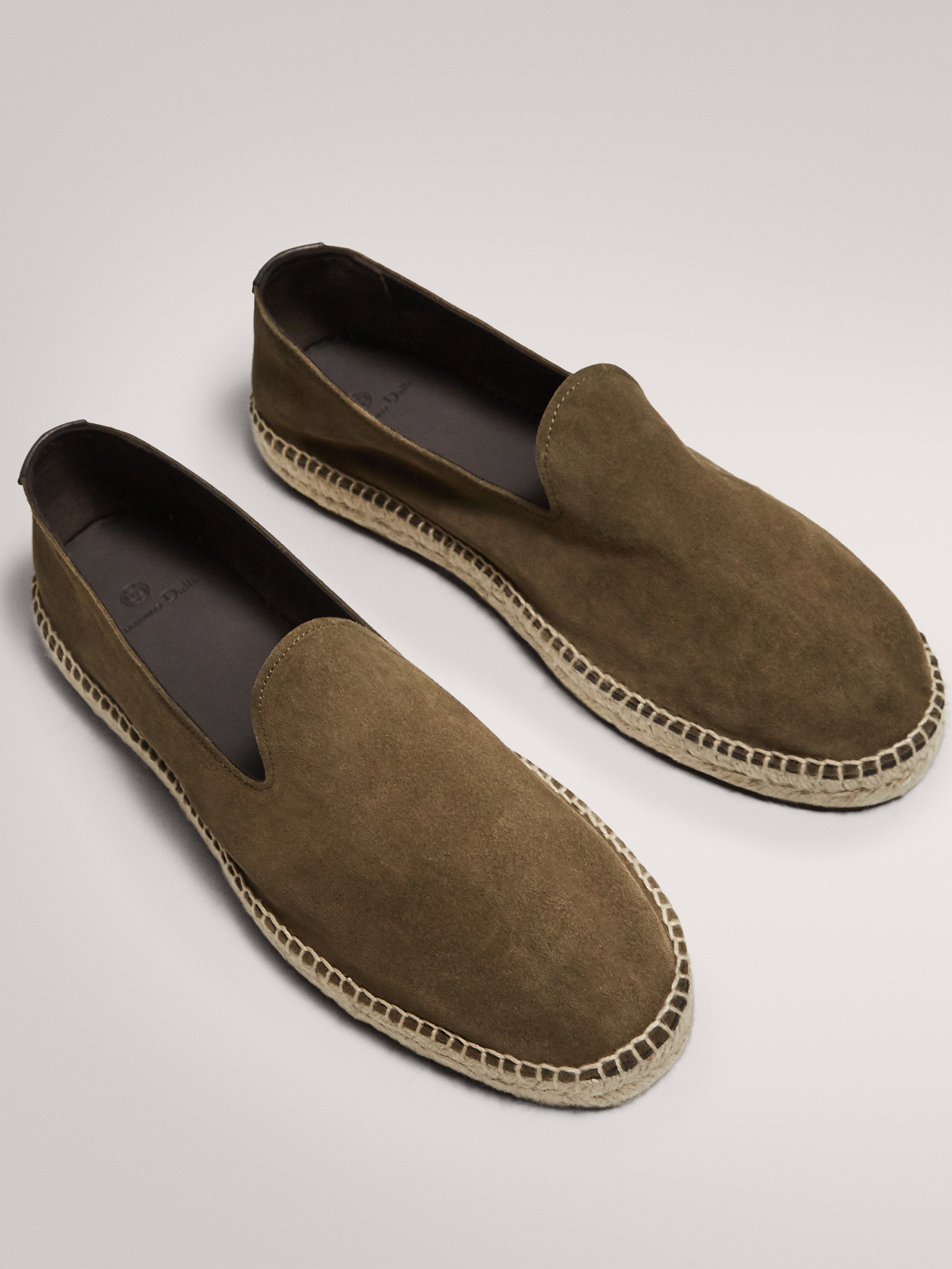 SPLIT SUEDE AND JUTE - null - Massimo Dutti