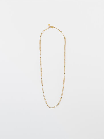 Waterproof gold-plated chain necklace