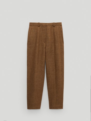 Slouchy 100% linen trousers