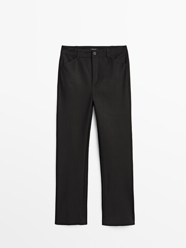 Casual kick flare trousers