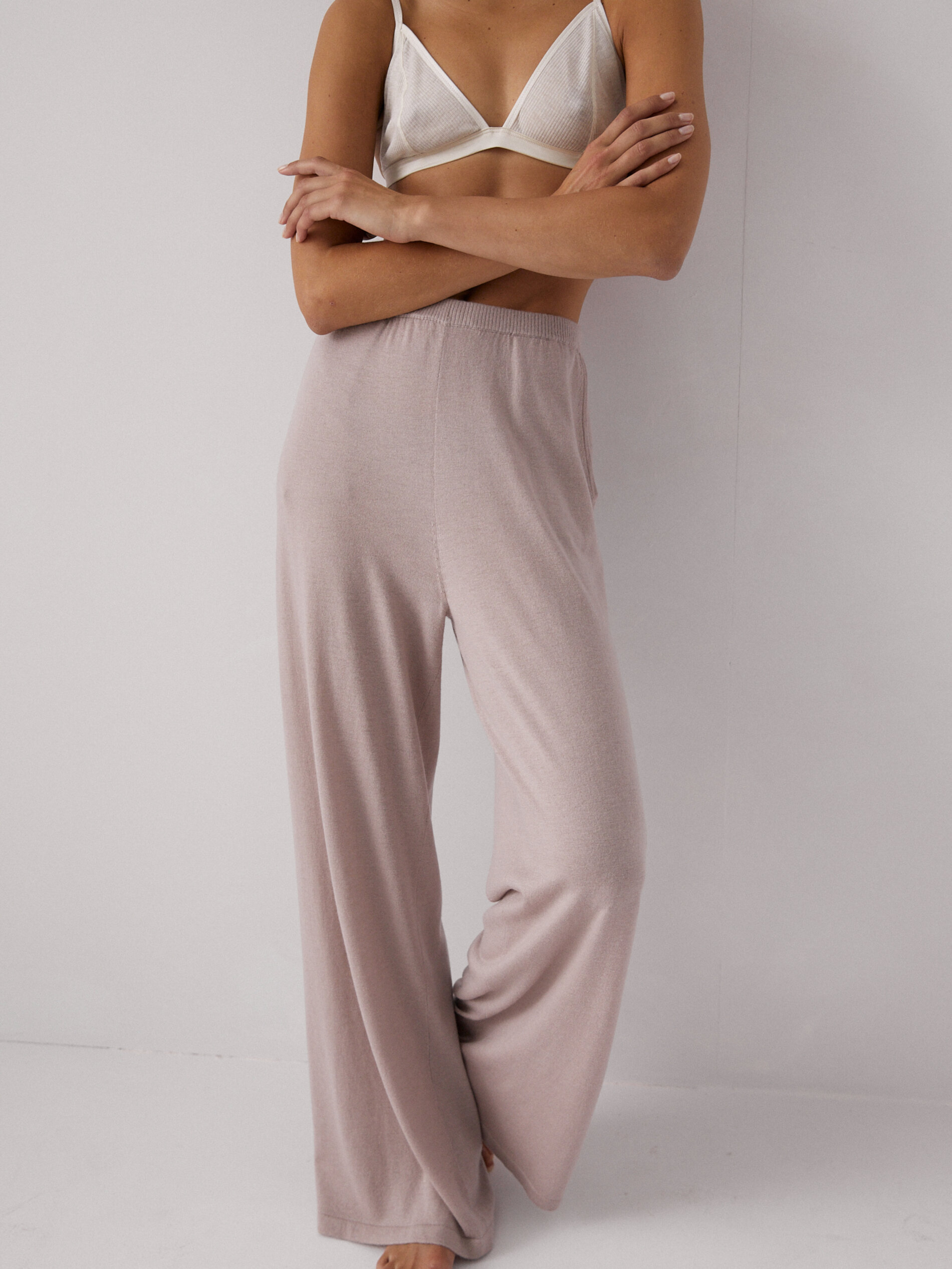 Massimo Dutti - Pantalón de punto fluido