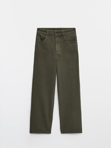 Krótkie spodnie jeansowe z szerokimi nogawkami