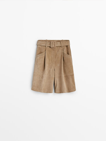 Suede Bermuda shorts Limited Edition