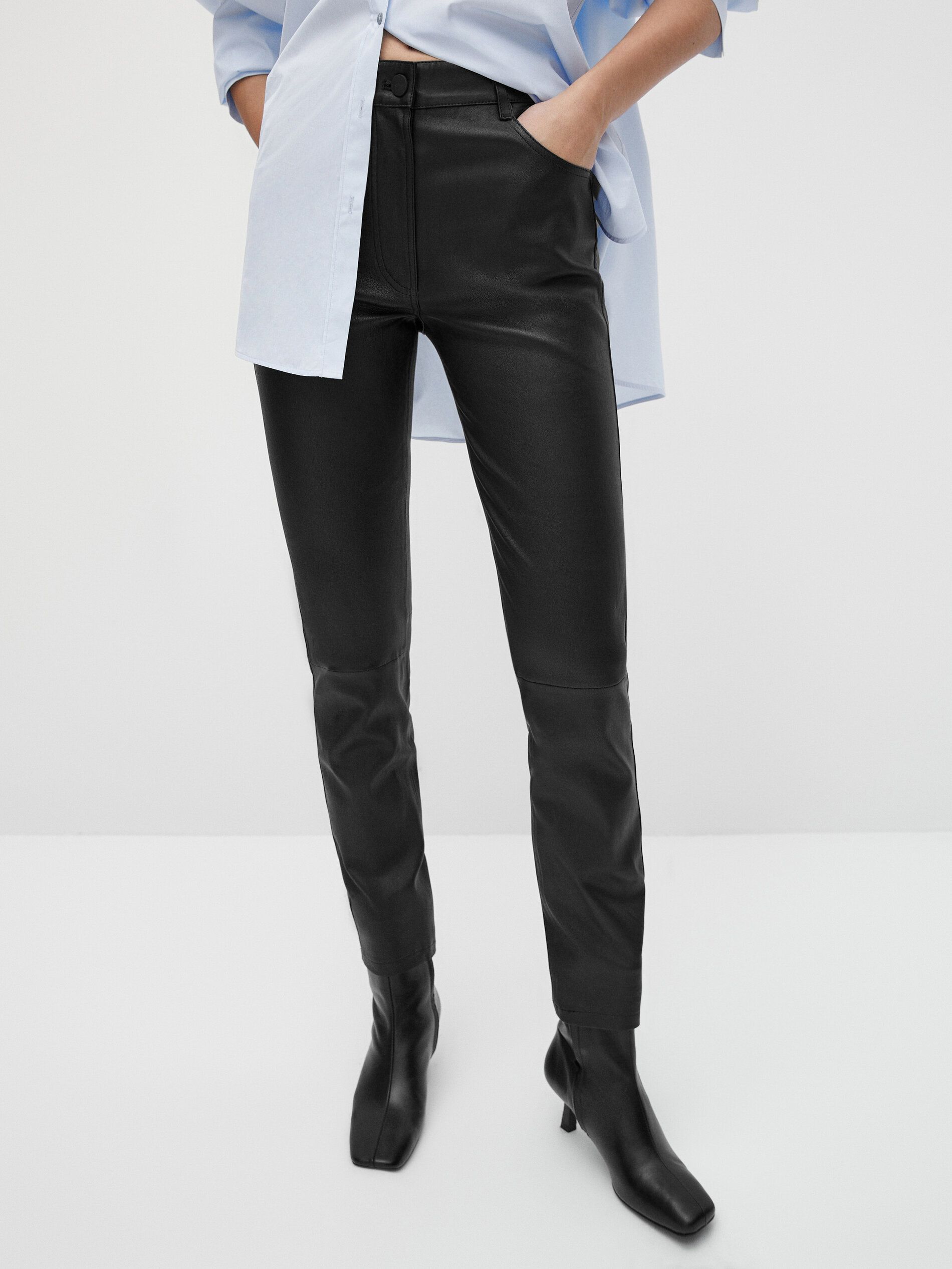 NAPPA LEATHER STRETCH TROUSERS
