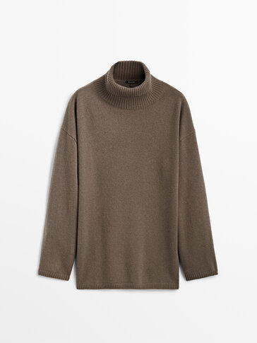 Cashmere wool cape sweater