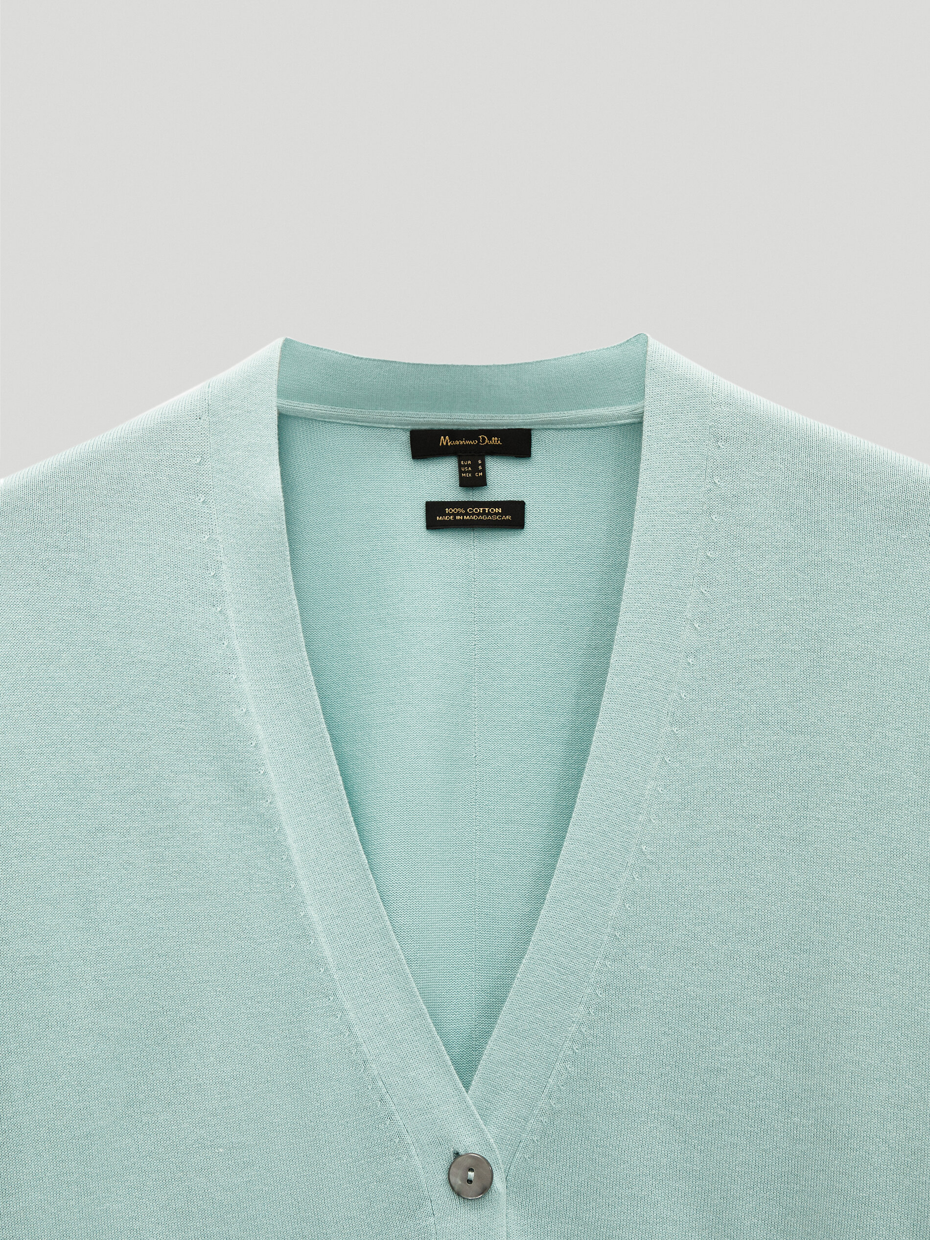100% cotton short cardigan - null 